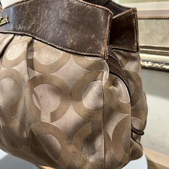 Coach Rehab Monogram Brown and Tan Women's Bag - Picture 9 of 15